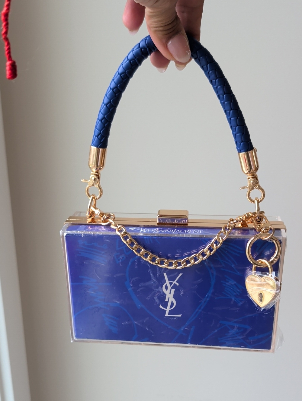 Upcycled YSL Blue Box Clutch & Luxury Gift Set